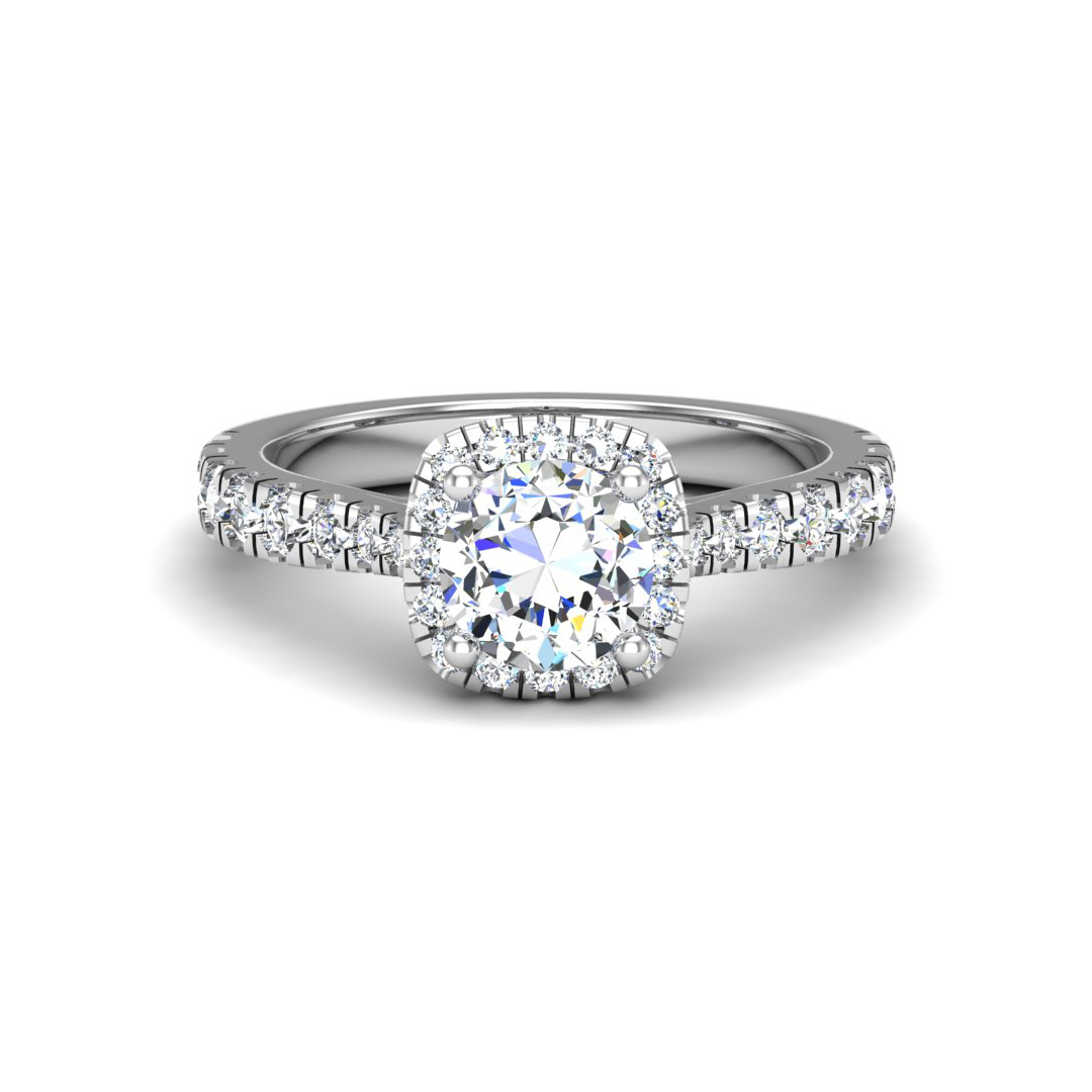 Riley Halo Engagement Ring